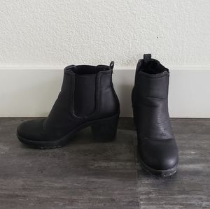 Black Matte Leather Krush Bootie